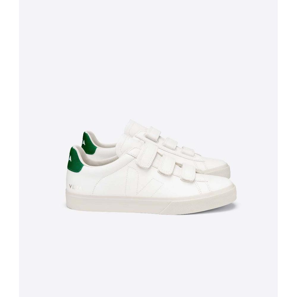 Men\'s Veja RECIFE CHROMEFREE Shoes White/Green | SG 199CTV